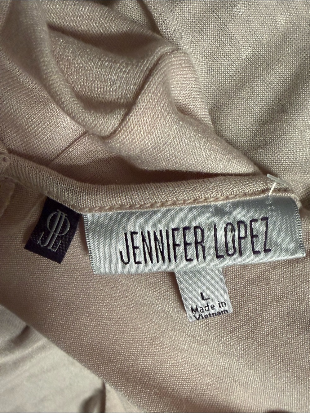 Jennifer Lopez Pale Pink Rhinestone Swing Tank Size L - Picture 8 of 8